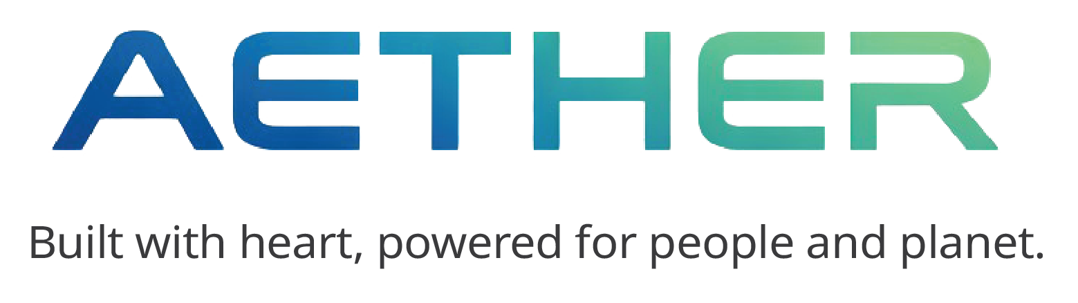 aether-built with heart, powered for the people and planet